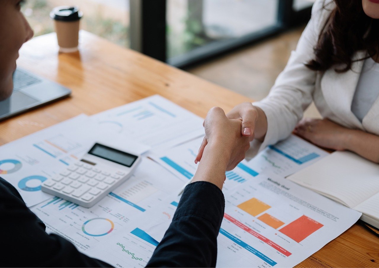 business team technology office